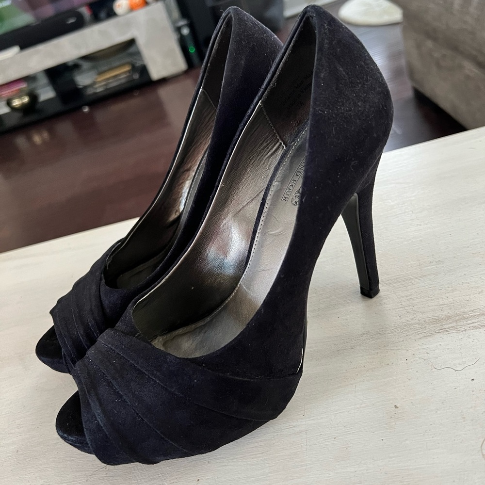 Coach and Four Peep Toe Pumps